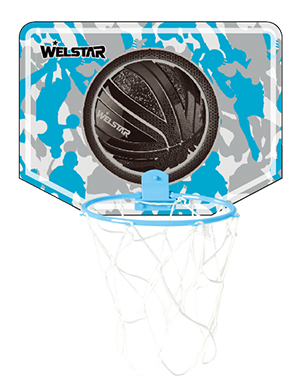 
	W2708BG&nbsp; 

 

	Basketball board, PP+PS&nbsp;28x21cm, Hoop: 15.5cm&nbsp;

