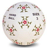 
	Handball Material: Natural rubber
Polyester / Nylon wound,Rubber / Butyl
