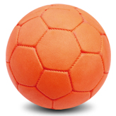 
	Handball Material: Natural rubber
Polyester / Nylon wound,Rubber / Butyl
