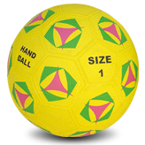 
	Handball Material: Natural rubber
Polyester / Nylon wound,Rubber / Butyl
