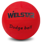 
	Dodgeball Material: Natural rubber
Polyester / Nylon wound, Rubber/ Butyl
