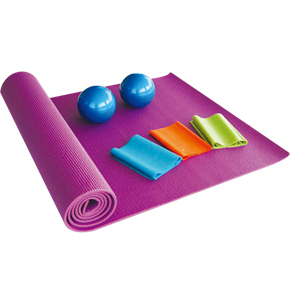 
	W3986MT
Mat size:173x61x0.6cm&nbsp;Medicine ball:9cm, Weight:0.5kgs
